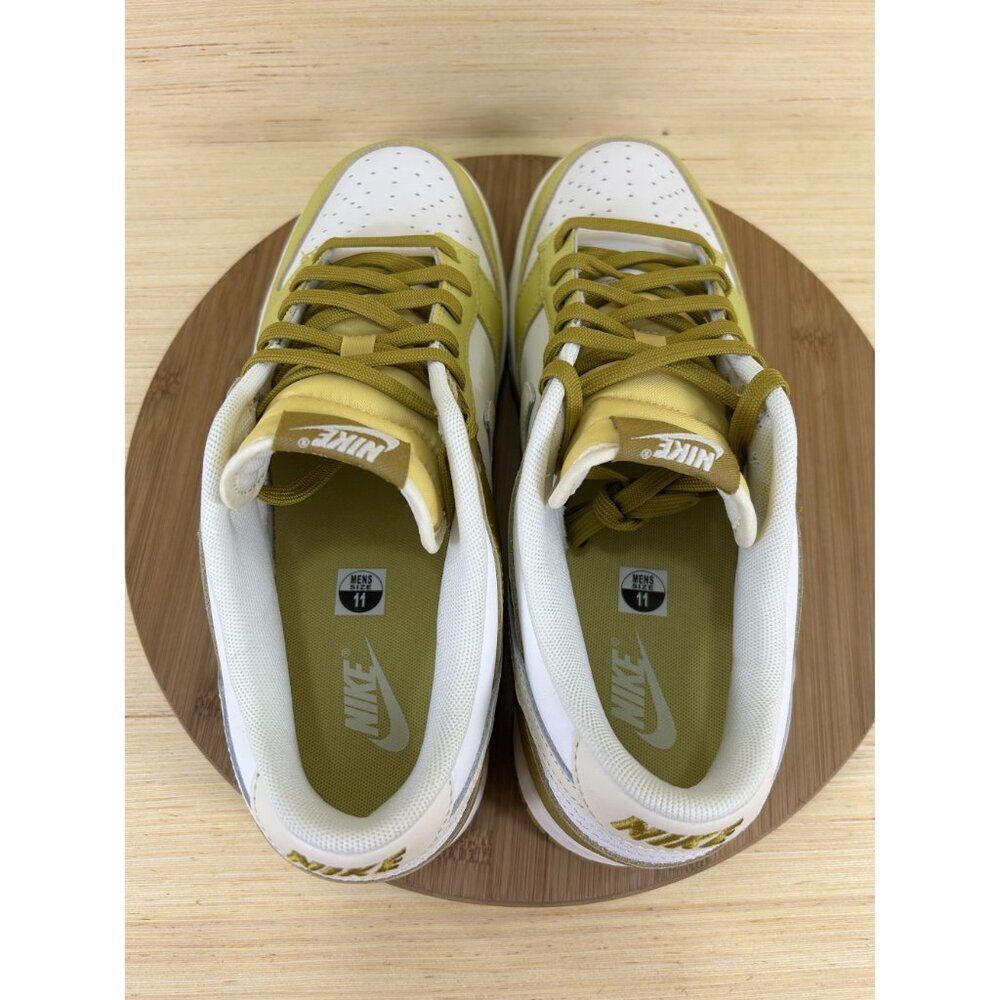 NEW Nike Dunk Low Retro Bronzine Coconut Milk Saturn Gold Shoes Mens 11 - Picture 6 of 7
